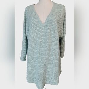 SOHO JEANS NEW YORK & COMPANY NYC Sweater XL 3/4 Sleeves V‎ Neck